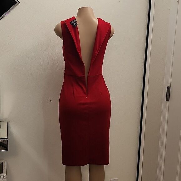 BRAND NEW ENFOCUS STUDIO V-NECK  SLEEVELESS WOMEN'S SHEATH DRESS - Picture 8 of 15